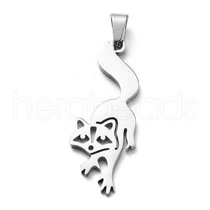 Non-Tarnish 304 Stainless Steel Pendants STAS-D036-12P-1