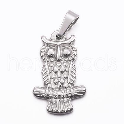 Tarnish Resistant 304 Stainless Steel Pendants STAS-H384-10P-1