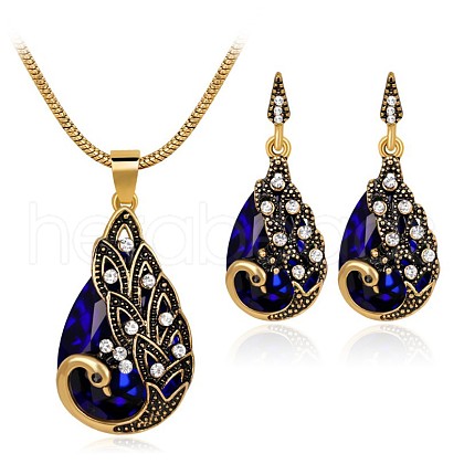 Alloy Rhinestone Jewelry Sets FS-WG746AE-03-1