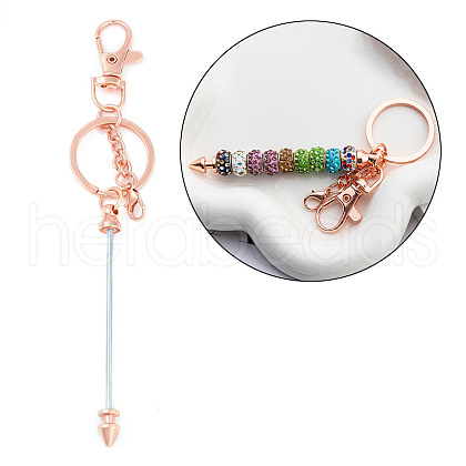 Metal Beadable Keychains KEYC-D288-02RG-1