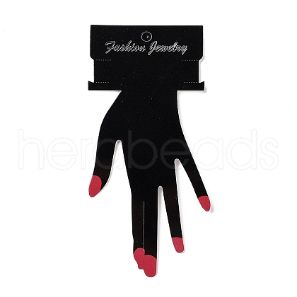 Hand Shaped Cardboard Paper Bracelet Display Cards CDIS-F004-01B-1