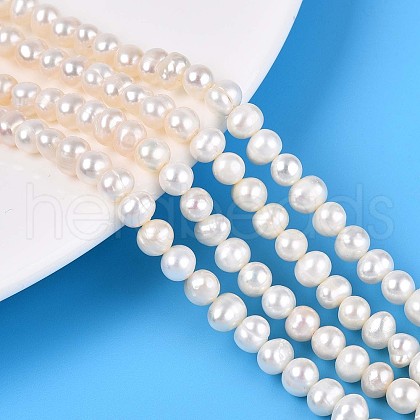 Natural Cultured Freshwater Pearl Beads Strands PEAR-N013-05N-1