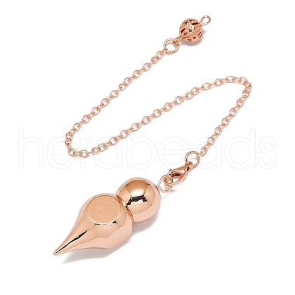 Brass Dowsing Pendulum Big Pendants G-Q165-04RG-1