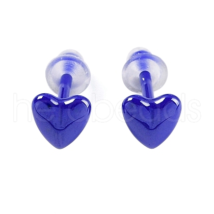 Porcelain Stud Earrings EJEW-H007-01D-1