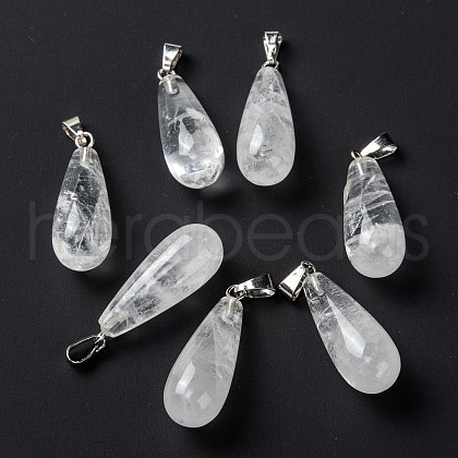 Natural Quartz Crystal Pendants X-G-F707-16-1