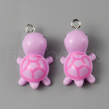 Opaque Resin Pendants RESI-WH0021-71A-1