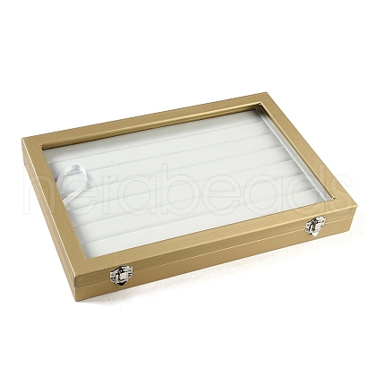 Imitation Leather Jewelry Ring Boxes CON-G023-06A-1