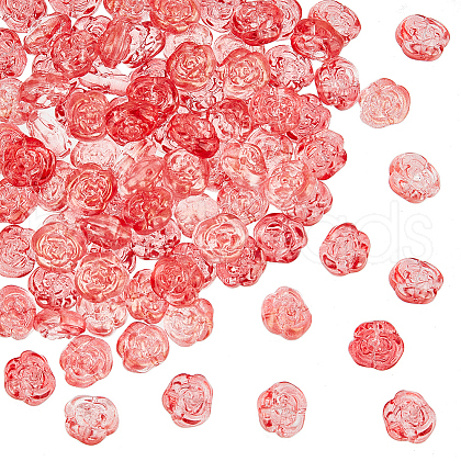 SOFPLATE 100Pcs Transparent Glass Beads GLAA-SP0001-17-1