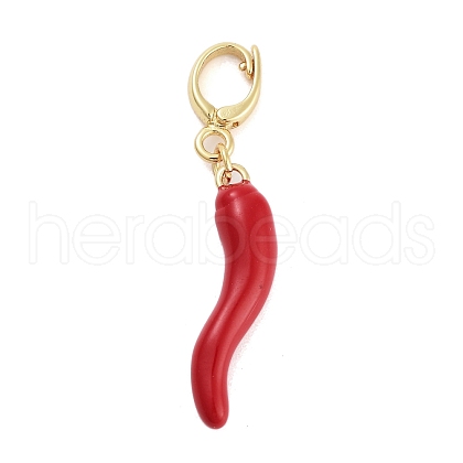 Brass Enamel Pendants KK-G496-09G-1