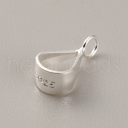 Sterling Silver Tube Bails STER-WH0010-03S-01-1