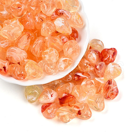 Transparent Acrylic Beads TACR-T028-44E-1