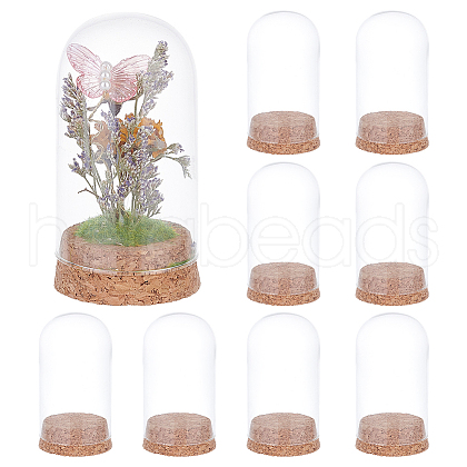 BENECREAT 10Pcs Glass Dome Cover AJEW-BC0006-86-1