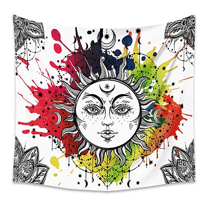 Polyester Bohemian Mmon Sun Wall Hanging Tapestry PW23040488360-1