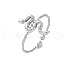 304 Stainless Steel Cuff Rings for Women RJEW-B118-01P-4