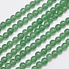 Natural & Dyed Malaysia Jade Bead Strands G-A146-4mm-A04-1