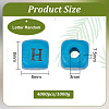 Dyed Wood Cube Beads WOOD-WH0025-82-2