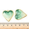 304 Stainless Steel Enamel Pendants STAS-V015-42G-03-3