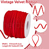 HOBBIESAY 50 Yards Single Face Velvet Ribbon OCOR-HY0001-16C-5