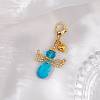 Angel Glass Pendant Decoration HJEW-MZ00173-02-2