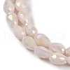 Opaque Solid Color Electroplate Glass Beads Strands EGLA-N013-P6mm-B08-3
