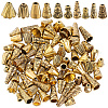 SOFPLATE 100Pcs 10 Styles Tibetan Style Alloy Beads Cone FIND-SP0001-68-1