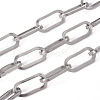 Tarnish Resistant 304 Stainless Steel Paperclip Chains CHS-L022-05P-2