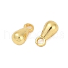 Teardrop Brass Charms KK-H202-04G-2