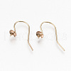 Brass Earring Hooks KK-N231-219-NF-2
