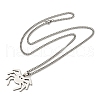 Non-Tarnish 201 Stainless Steel Pendant Necklaces for Man NJEW-Q336-02I-P-5