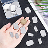 Unicraftale 30 Sets 201 Stainless Steel Stamping Blank Tag Pendants STAS-UN0060-51-4