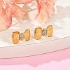 304 Stainless Steel Micro Pave Clear Cubic Zirconia Stud Earrings EJEW-I318-01G-02-3