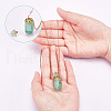 CHGCRAFT Natural Fluorite Pointed Hexagon Perfume Bottles Pendant Necklace NJEW-CA0001-07B-3