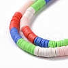 Handmade Polymer Clay Bead Strands CLAY-C003-02F-4