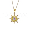 Glass Seed Beads & Handmade Evil Eye Lampwork Star Pendant Necklaces NJEW-MZ00098-04-2