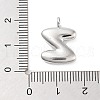 Rack Plating Brass Balloon Letter Pendants X-KK-C050-01P-Z-3