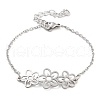 Non-Tarnish Stainless Steel Cable Chain Link Bracelets for Women Men STAS-Z061-01P-04-1