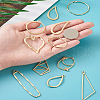 Alloy Open Back Bezel Pendants PALLOY-TA0001-72G-31