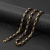 Titanium Steel Byzantine Chains Necklace for Men's FS-WG56795-135-1