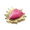 Brass Enamel Pendants KK-B136-08G-05-2