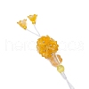 Glass Pendant Decorations HJEW-TA00321-01-4