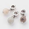 Large Hole Alloy European Dangle Charms PALLOY-JF00225-04-1