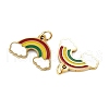 316 Surgical Stainless Steel Enamel Charms STAS-S116-403G-1