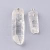 Natural Quartz Crystal Pendants G-S240-15-1