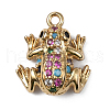 Brass Micro Pave Colorful Cubic Zirconia Chrams ZIRC-WH0001-02LG-1