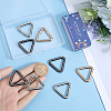 SUNNYCLUE 12Pcs 3 Colors Alloy Spring Gate Rings FIND-SC0010-19-3