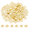 BENECREAT 100Pcs Brass Spacer Beads KK-BC0012-54A-1