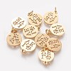 304 Stainless Steel Pendants STAS-Q201-T450G-1