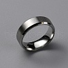 Matte Style 304 Stainless Steel Wide Band Finger Rings for Women Men RJEW-WH0009-14A-P-1