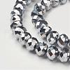 Electroplate Glass Beads Strands GR7X10MMY-S-2