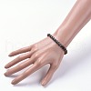 Unisex Natural Tiger Eye Stretch Bracelets BJEW-JB04779-02-4
